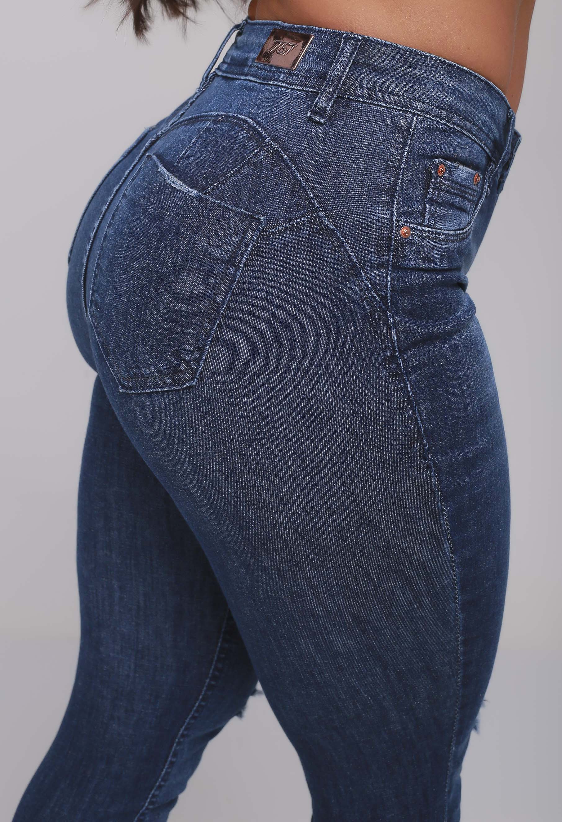 Calça Jeans Skinny Feminina Levanta Bumbum Puído no Joelho - 767 Jeans -  Moda Jeans Wear Feminina, Masculina e Plus Size
