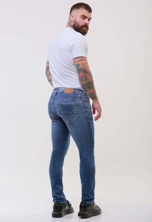 Calça Jeans Skinny Masculina Média