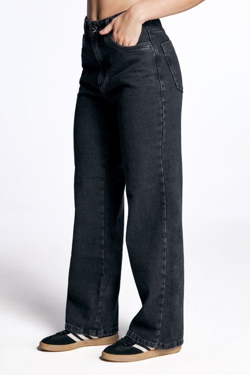 Calça Jeans Wide Leg Feminina Estonada 25795